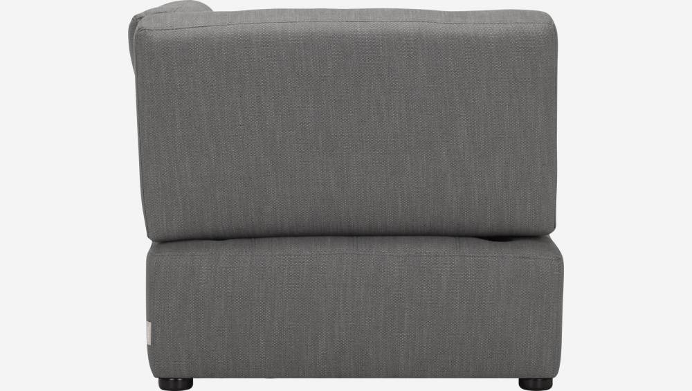 Chauffeuse d'angle droit en tissu - Gris