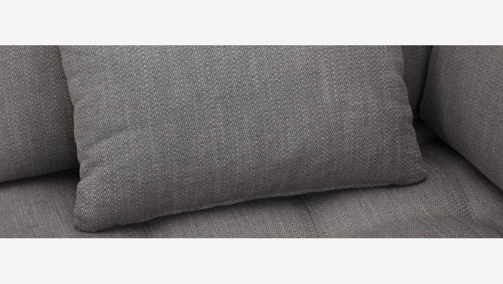 Chauffeuse d'angle droit en tissu - Gris