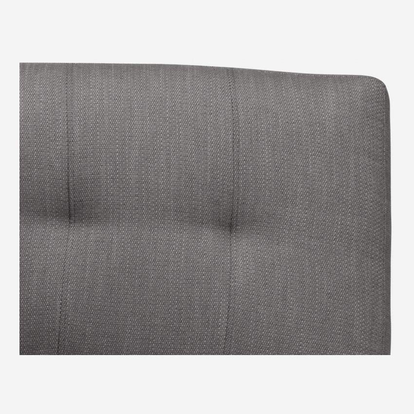 Chauffeuse d'angle droit en tissu - Gris