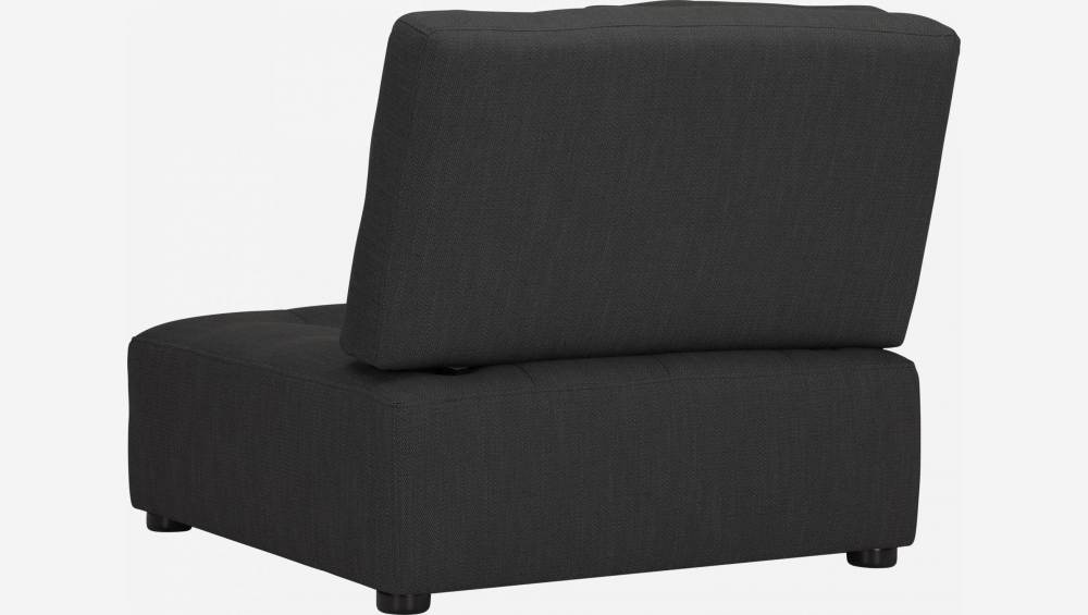 Chauffeuse d'angle gauche en tissu - Gris anthracite