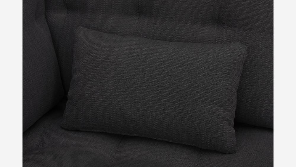 Chauffeuse d'angle gauche en tissu - Gris anthracite