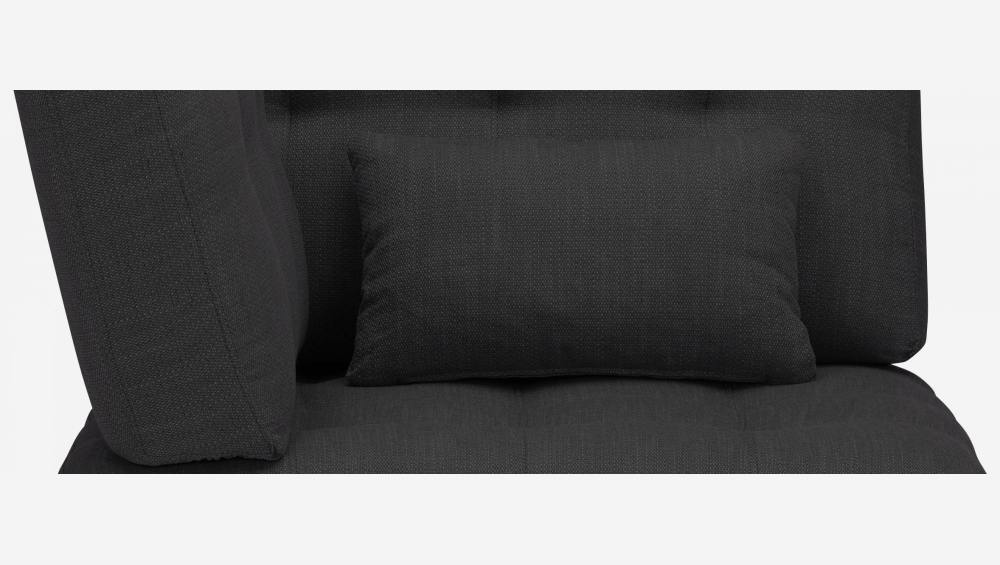 Chauffeuse d'angle gauche en tissu - Gris anthracite