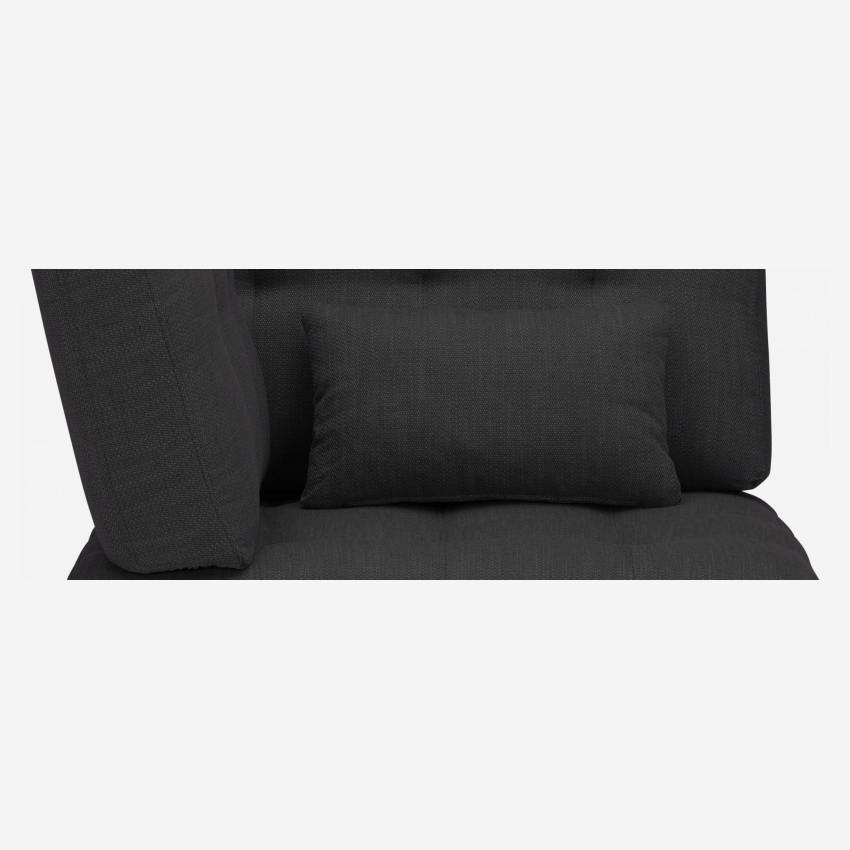 Chauffeuse d'angle gauche en tissu - Gris anthracite