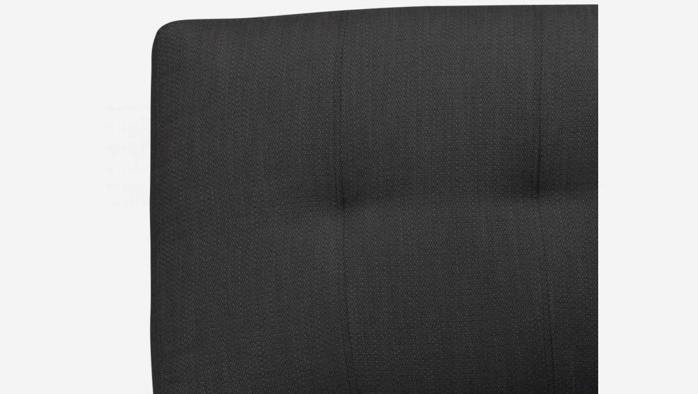 Chauffeuse d'angle gauche en tissu - Gris anthracite