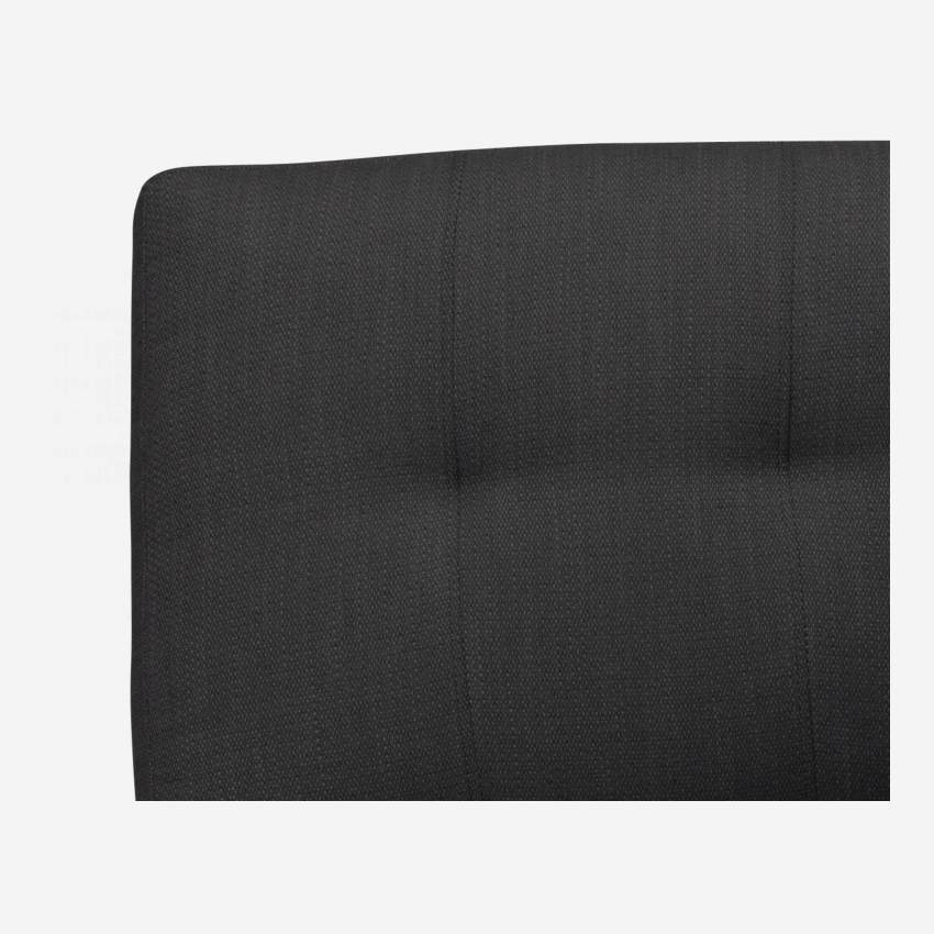 Chauffeuse d'angle gauche en tissu - Gris anthracite