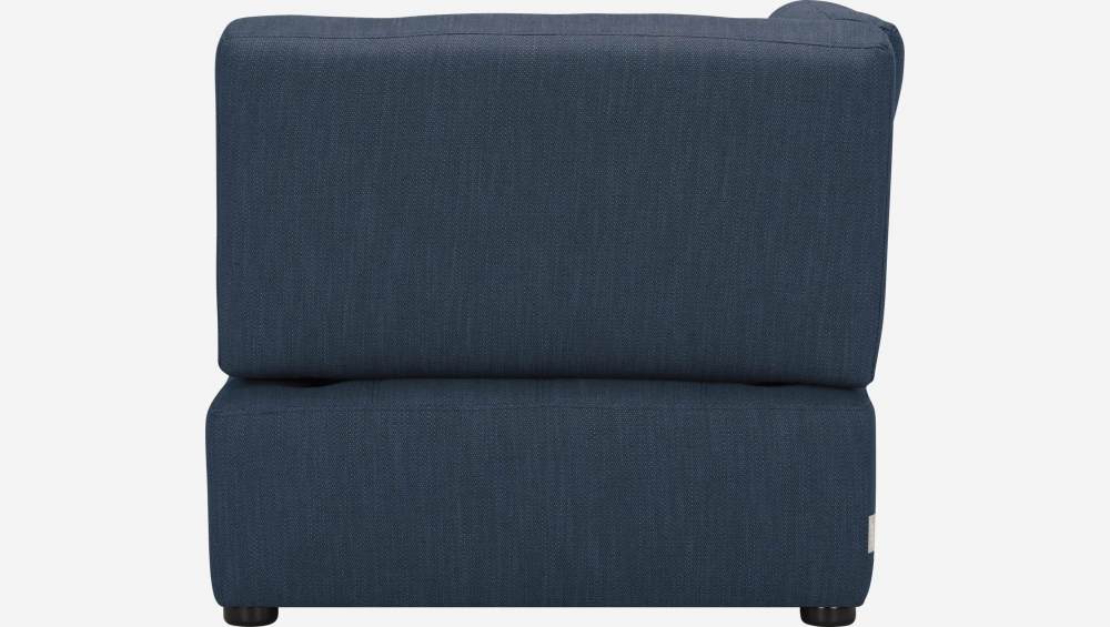 Chauffeuse d'angle gauche en tissu - Bleu marine