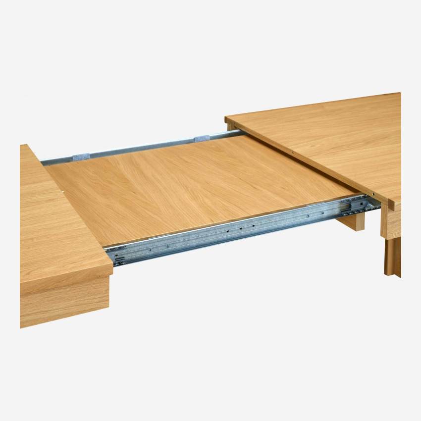 Table rectangulaire extensible en chêne