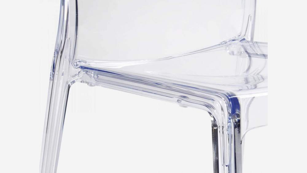 Chaise transparente en plastique