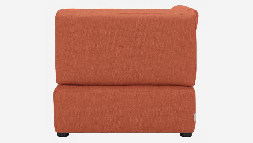 Chauffeuse d'angle gauche en tissu - Orange