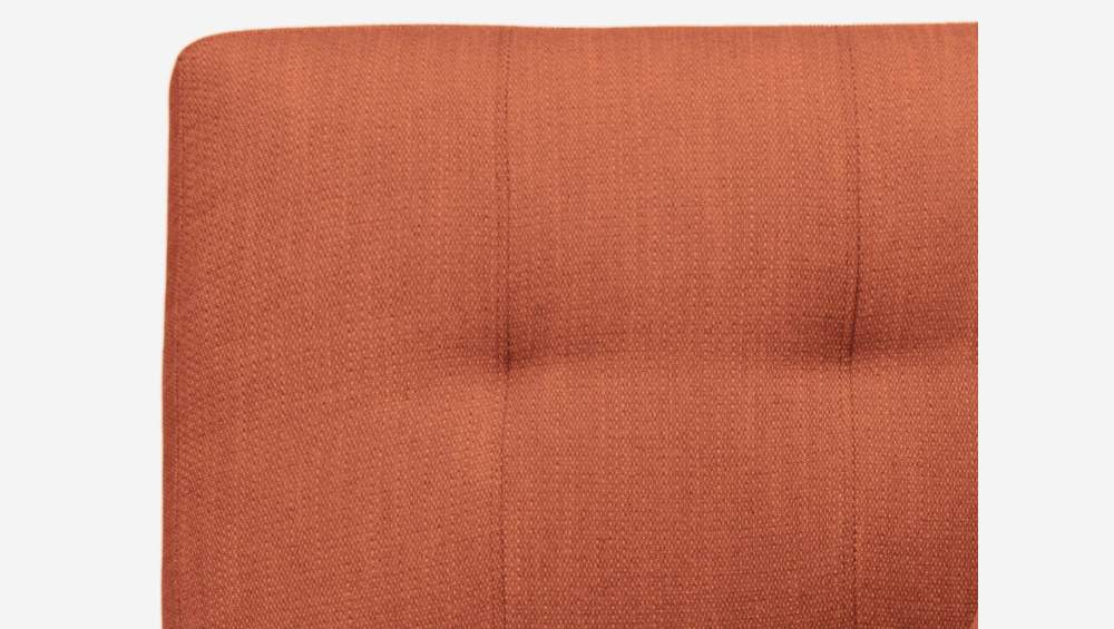 Chauffeuse d'angle gauche en tissu - Orange