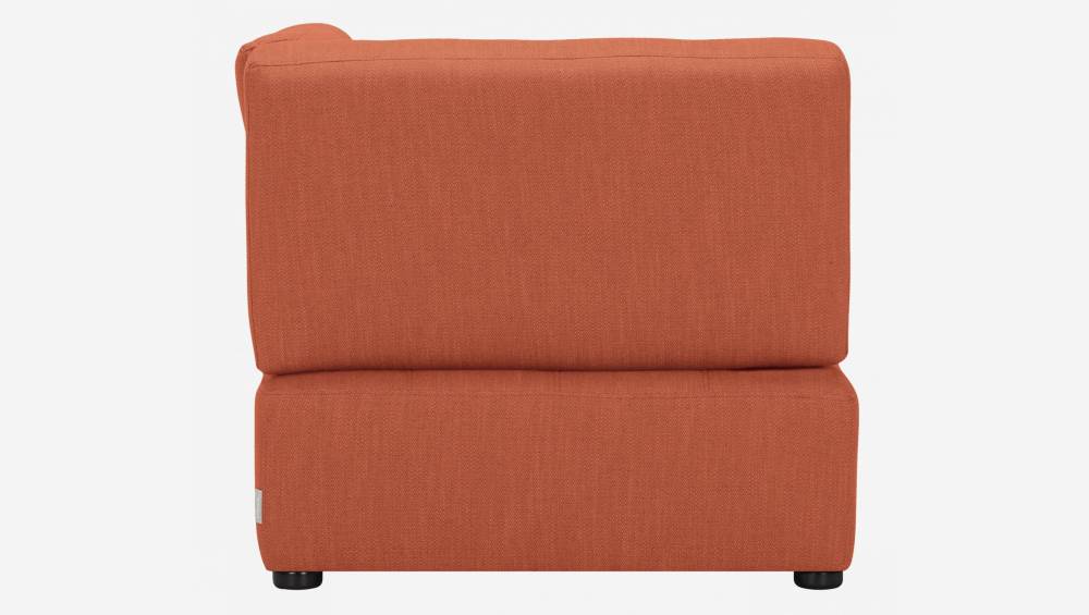 Chauffeuse d'angle droit en tissu - Orange