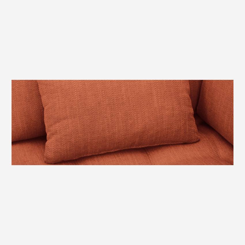 Chauffeuse d'angle droit en tissu - Orange