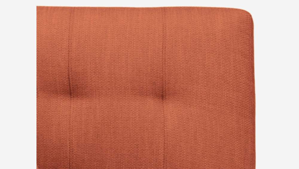 Chauffeuse d'angle droit en tissu - Orange