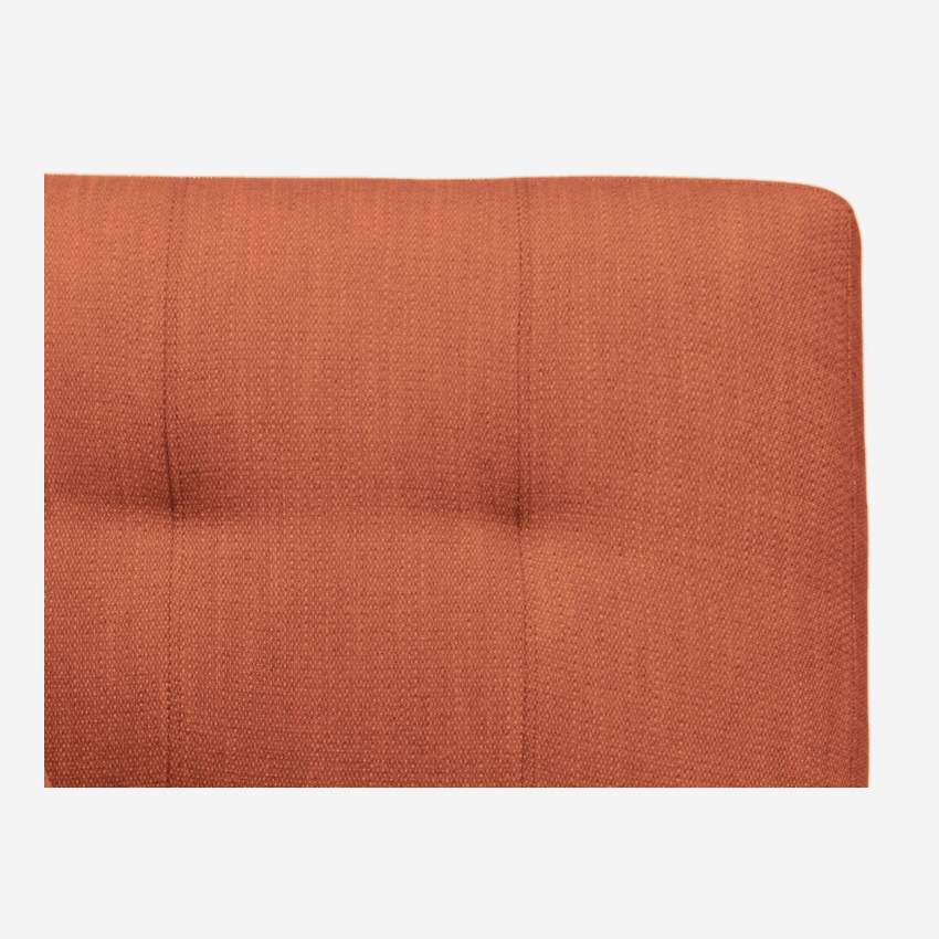 Chauffeuse d'angle droit en tissu - Orange