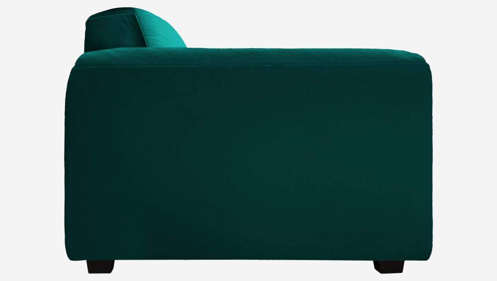 Fauteuil en velours - Vert émeraude