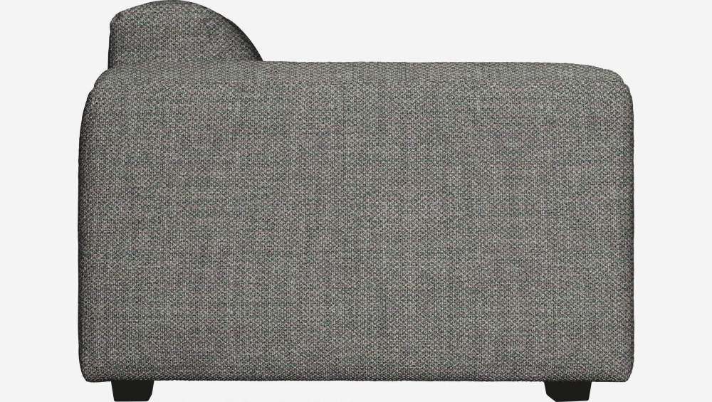 Fauteuil en tissu Bellagio - Gris nocturne