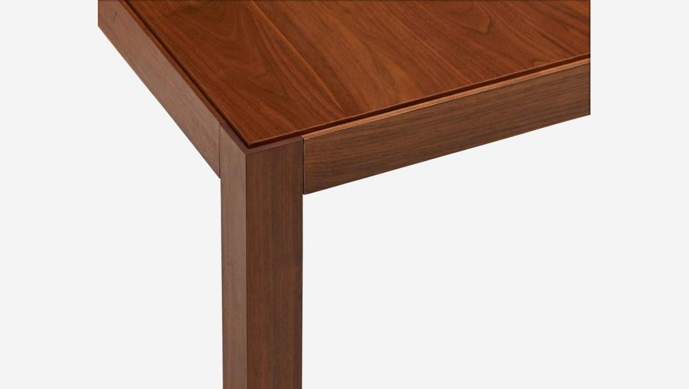 Table rectangulaire extensible en noyer