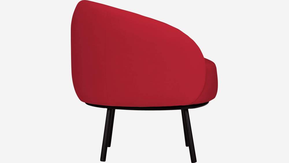 Fauteuil en velours - Rouge - Design by Adrien Carvès