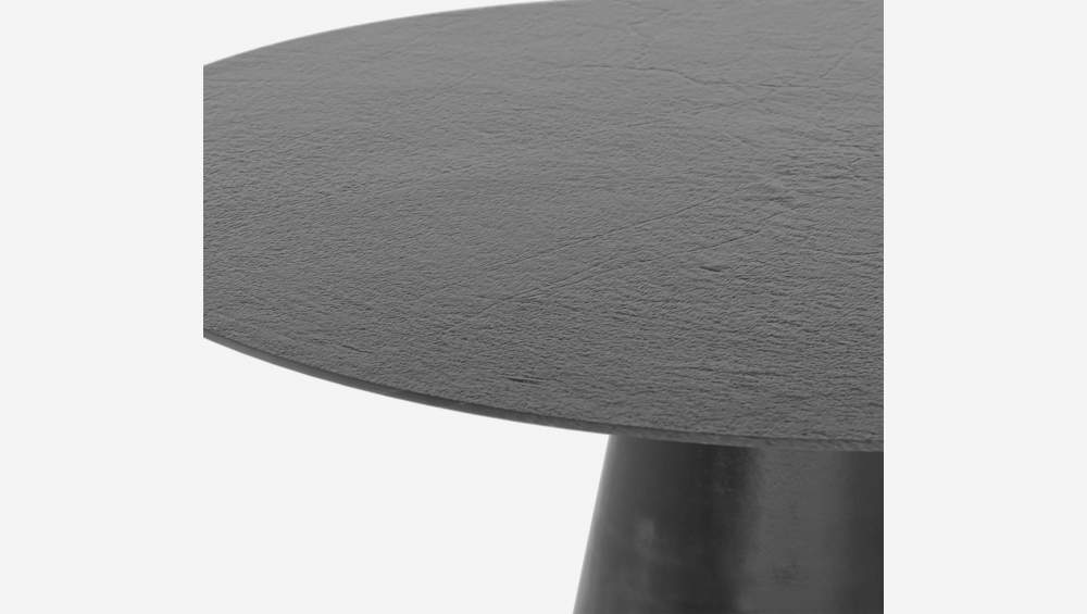 Table ronde en aluminium - Noir