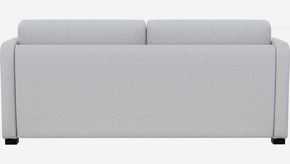 Canapé 3 places convertible en tissu avec accoudoirs fins - Gris clair