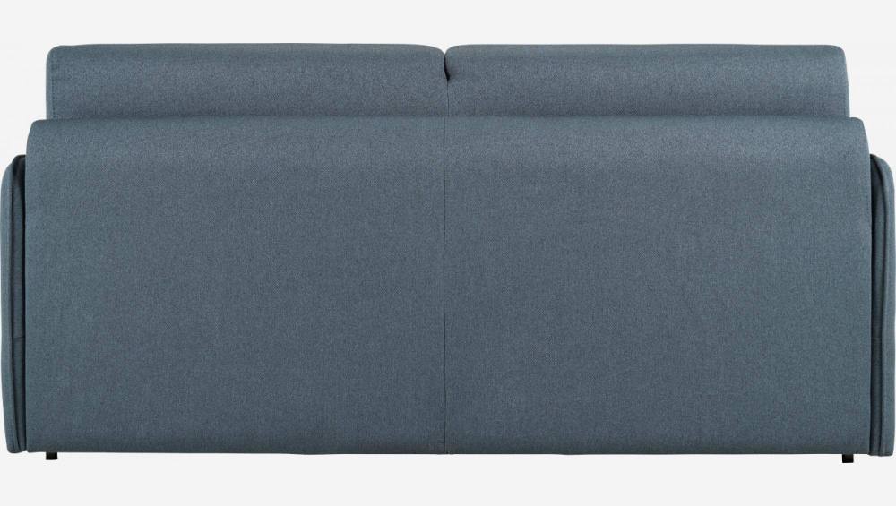 Canapé convertible 3 places en tissu - Gris Bleu