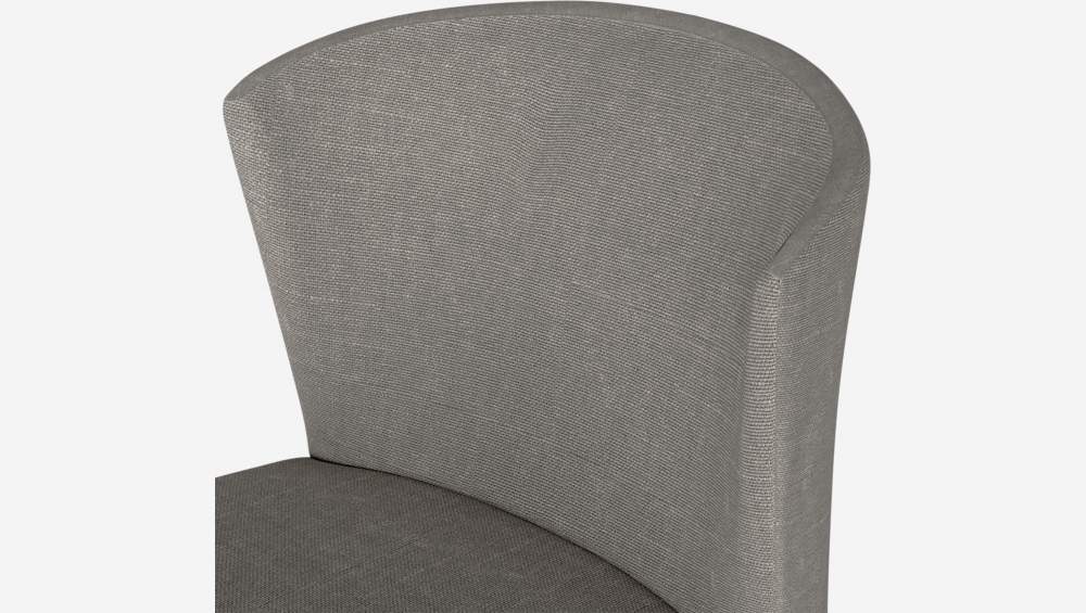 Chaise mi-haute de bar en tissu - Gris