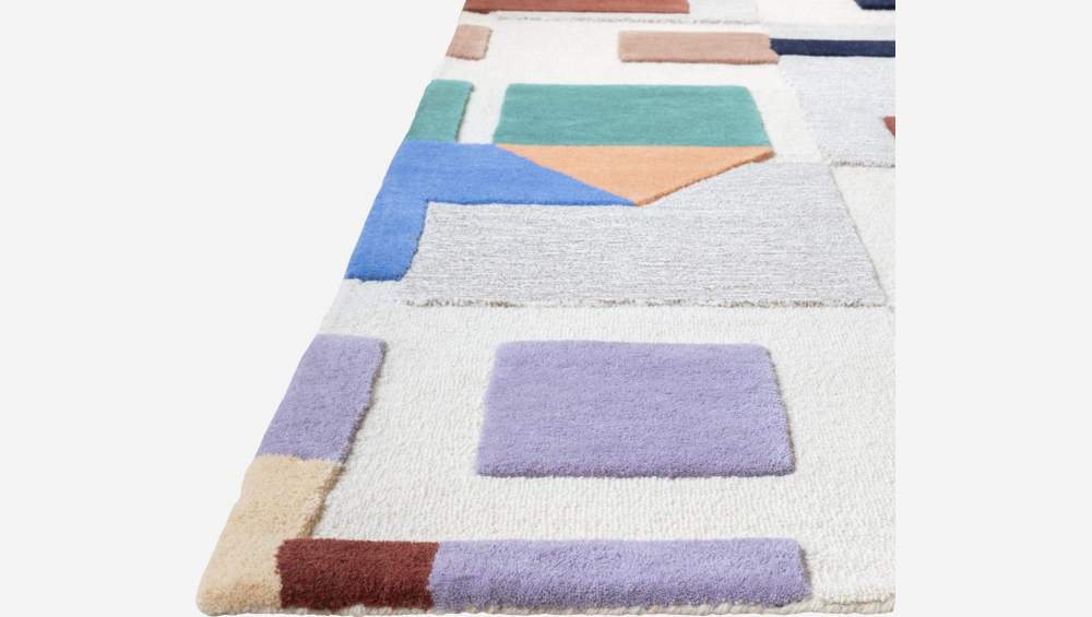 Tapis en laine tufté main - 170 x 240 cm - Multicolore - Design by Floriane Jacques