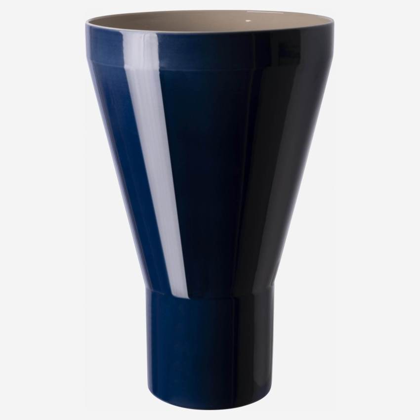 Vase en grès - 24 x 38 cm - Bleu - Design by Frédéric Sofia