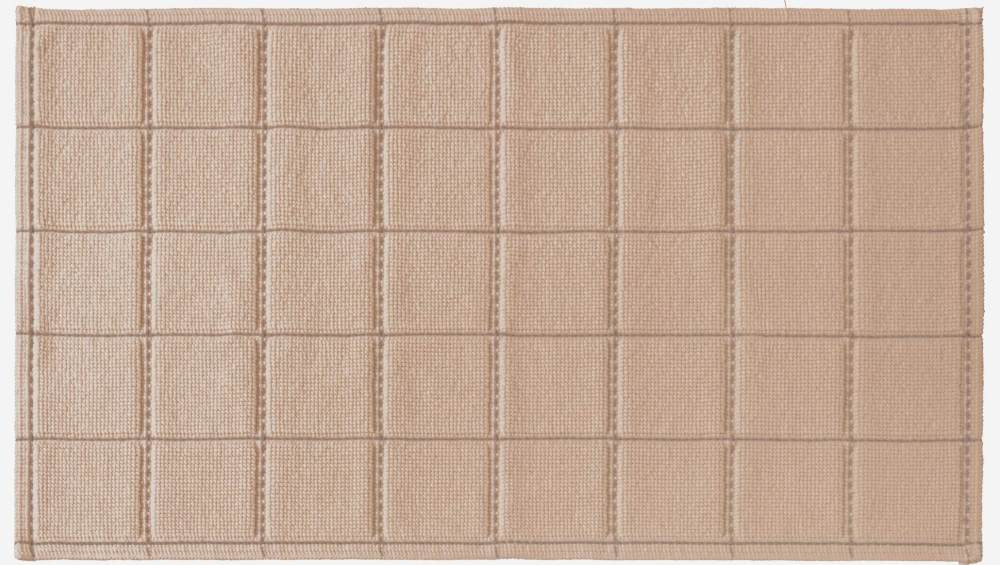 Tapis de bain en coton – 90 x 60 cm – Beige