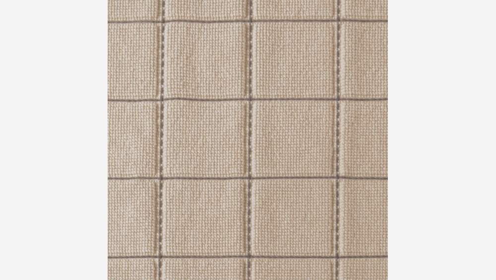 Tapis de bain en coton – 90 x 60 cm – Beige