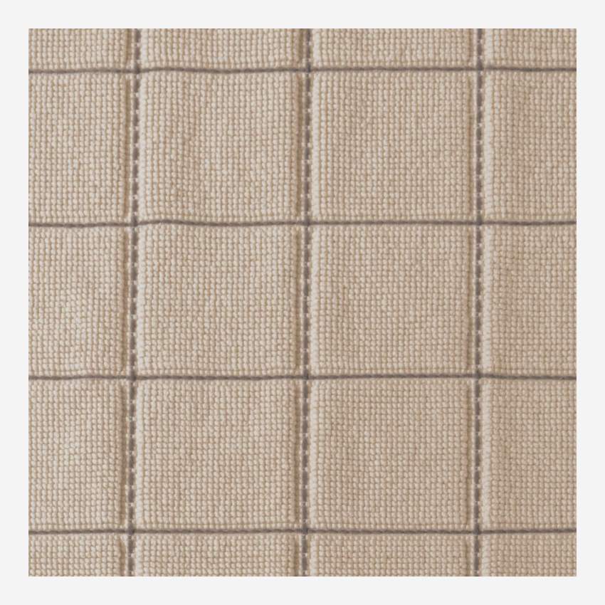 Tapis de bain en coton – 90 x 60 cm – Beige