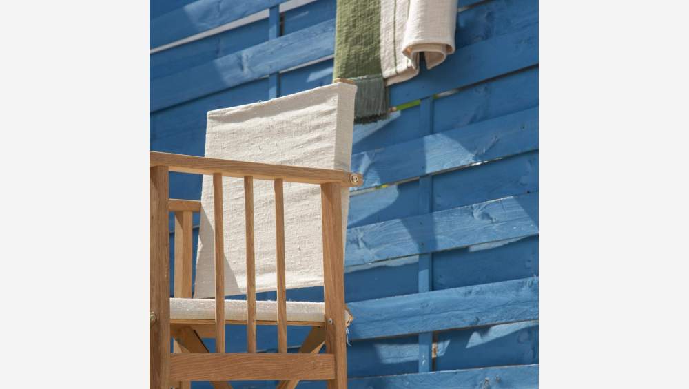 Toile en coton pour chaise pliante - Ecru (structure vendue séparément)