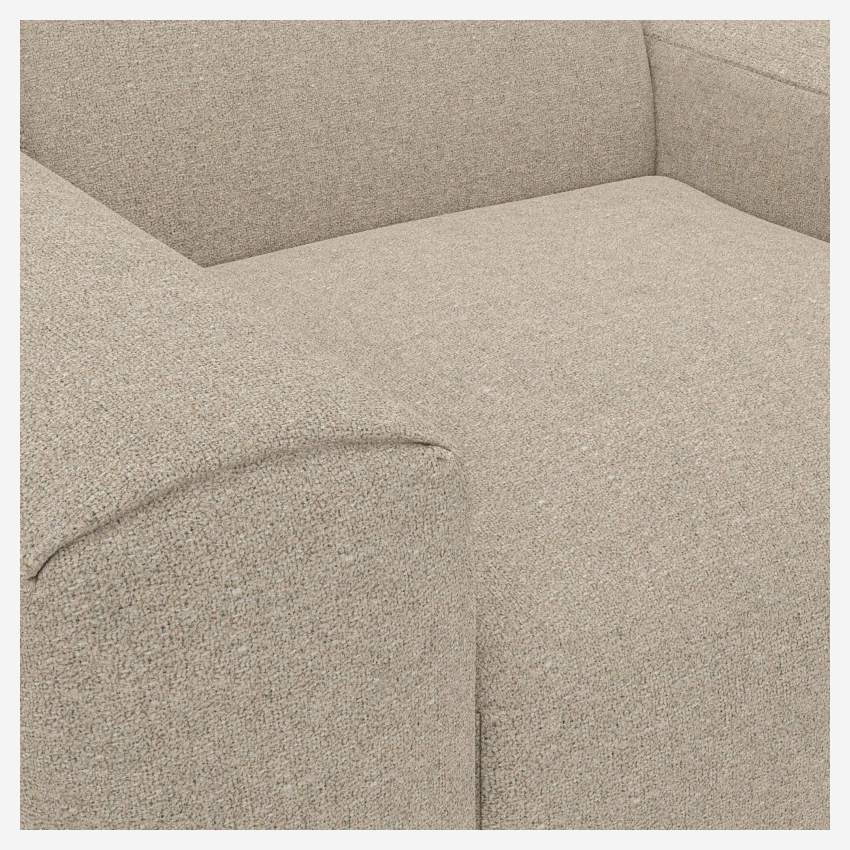 Fauteuil en tissu Lucca - Blanc mastic