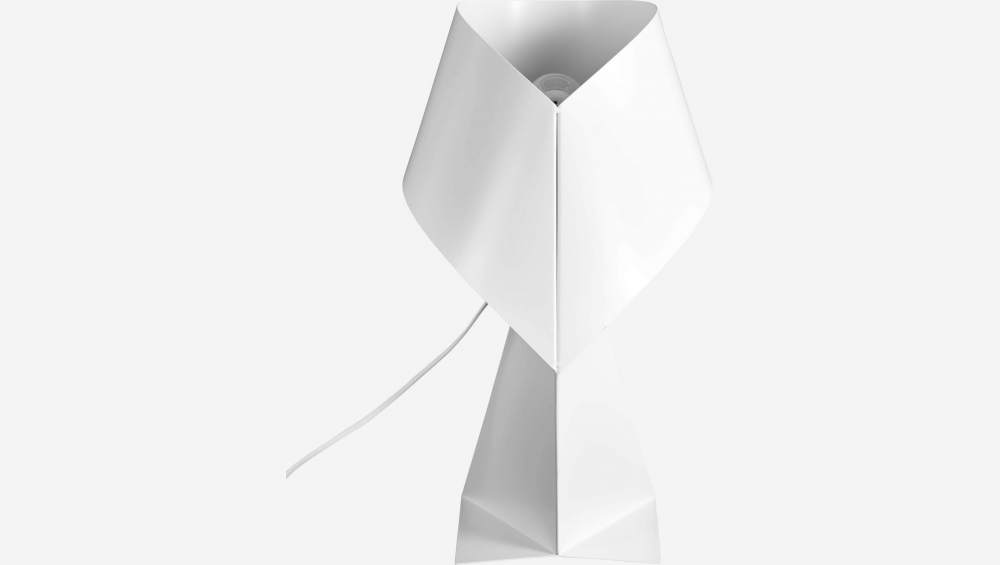 Lampe de table en métal - Blanc - 52 cm