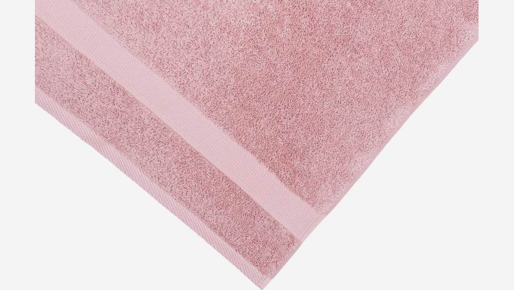 Drap de bain en coton - 100 x 150 cm - Rose