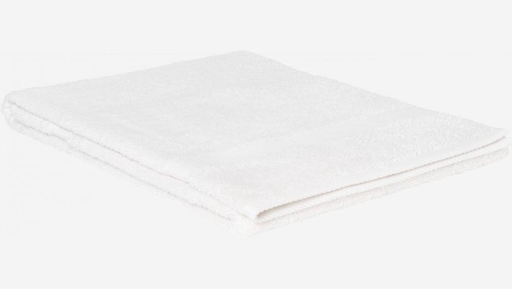 Serviette de toilette en coton - 70 x 140 cm - Blanc