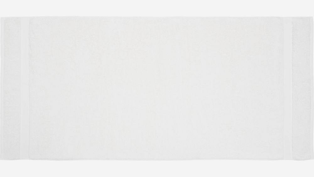 Serviette de toilette en coton - 70 x 140 cm - Blanc