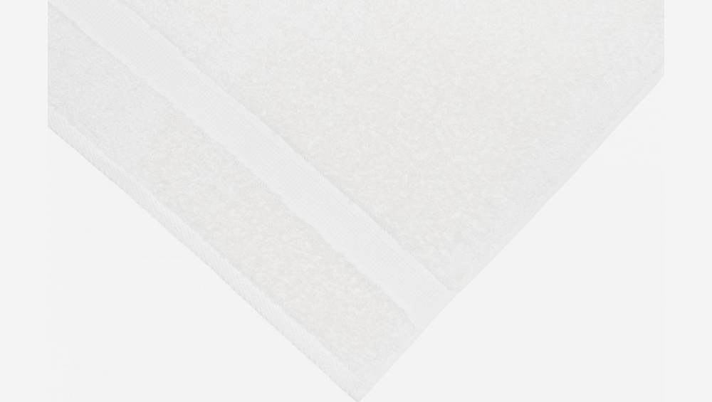 Serviette de toilette en coton - 70 x 140 cm - Blanc