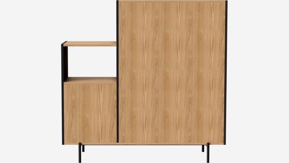 Cabinet en chêne - Naturel et noir - Design by Adrien Carvès