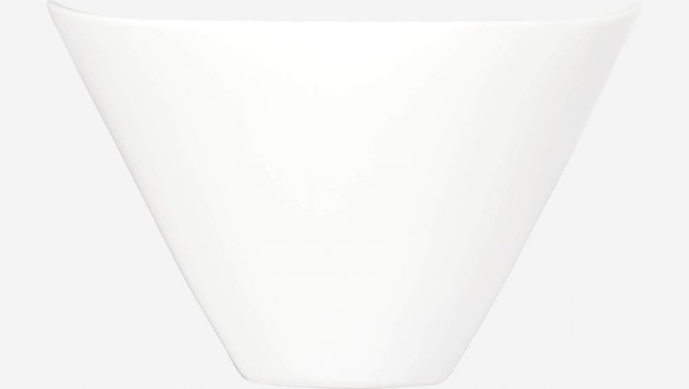 Bol de nouilles avec baguettes en porcelaine - 8 cm - Blanc