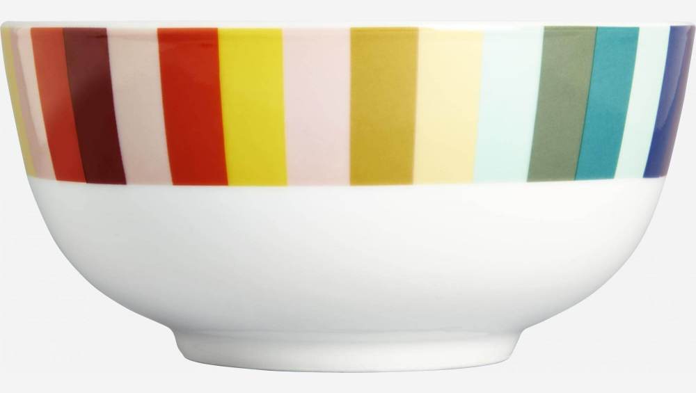 Lot de 4 bols en porcelaine – 16 cm – Multicolore