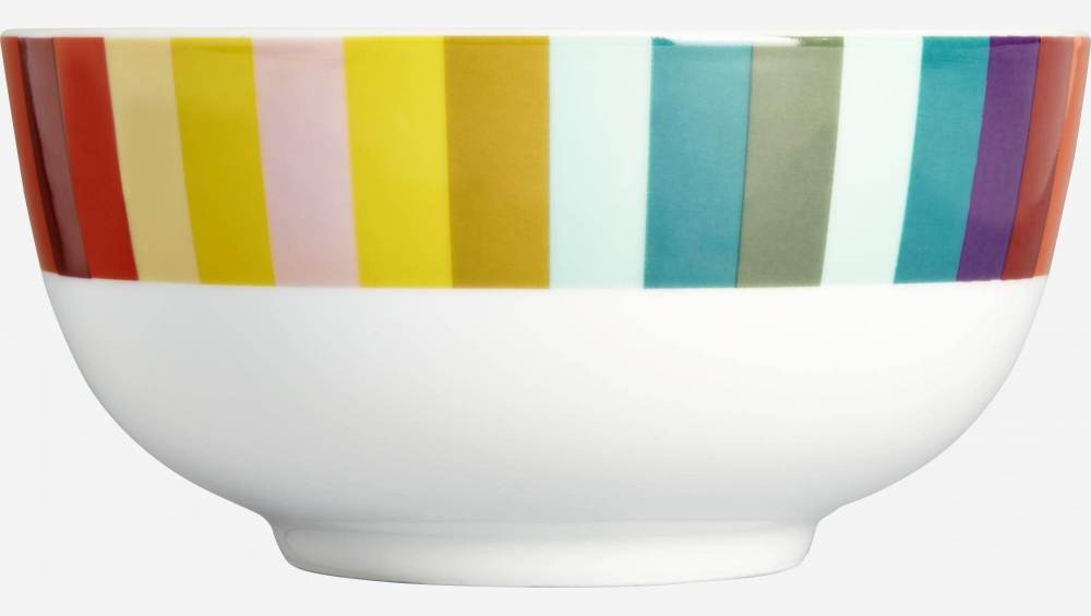 Lot de 4 bols en porcelaine – 16 cm – Multicolore