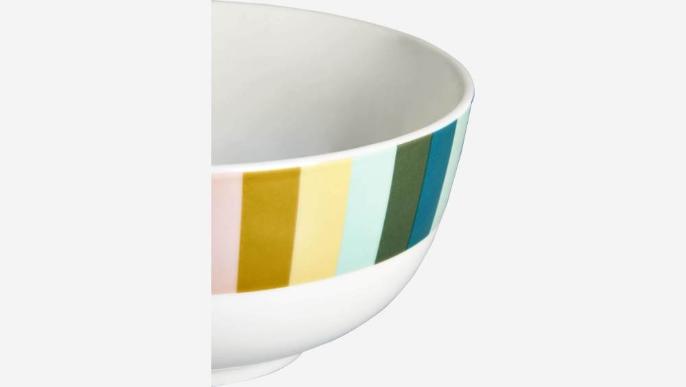 Lot de 4 bols en porcelaine – 16 cm – Multicolore