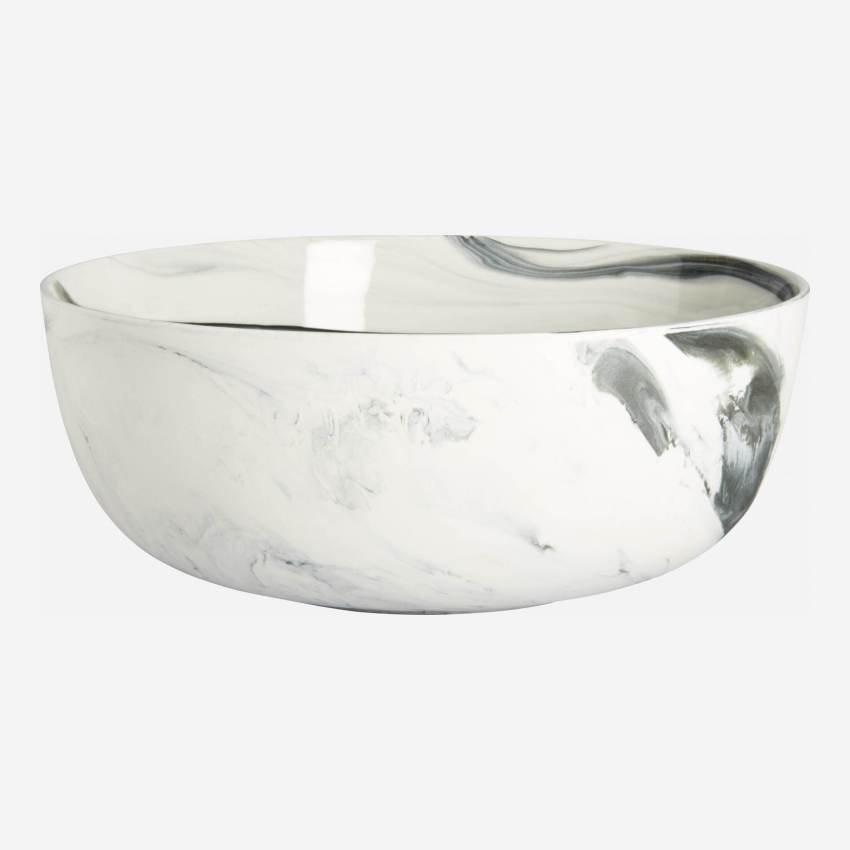 Saladier en porcelaine - 21,5 cm - Gris