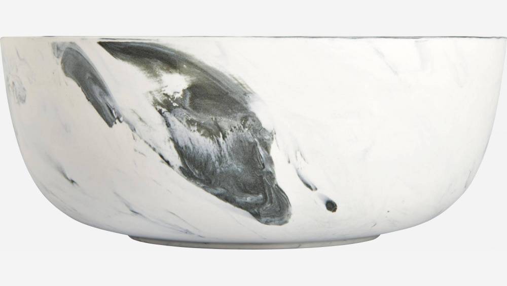 Saladier en porcelaine - 21,5 cm - Gris