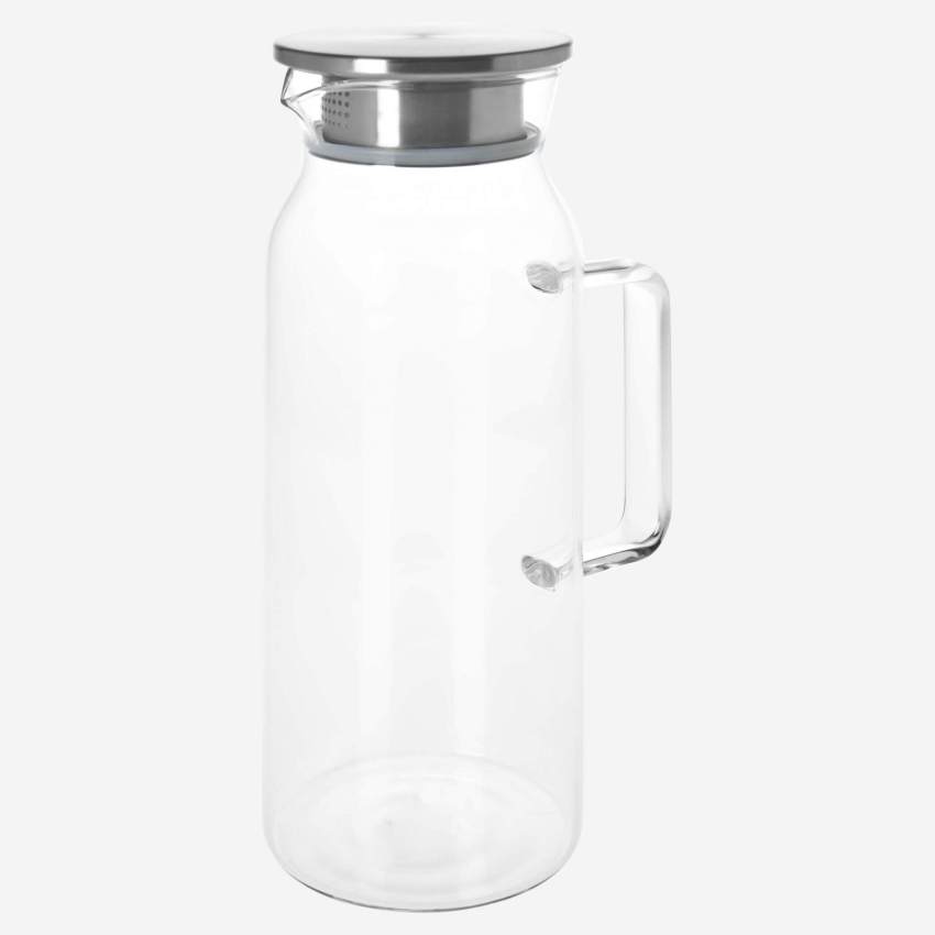 Carafe en verre avec couvercle