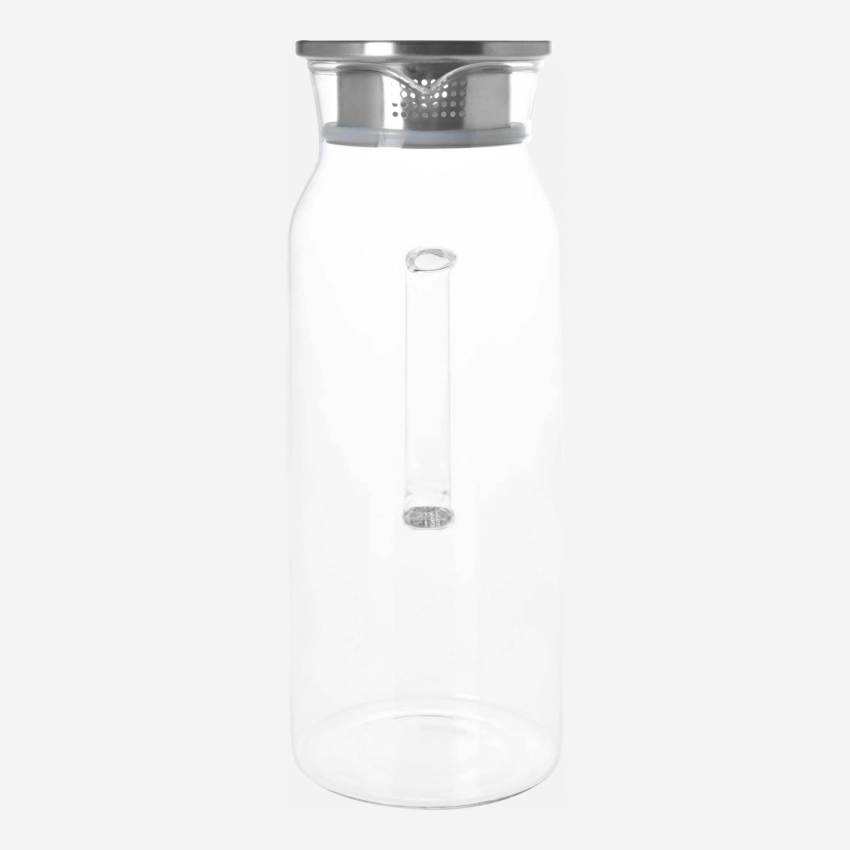 Carafe en verre avec couvercle