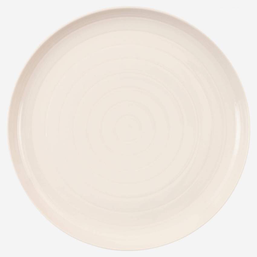 Assiette à dessert en porcelaine - 21cm - Crème