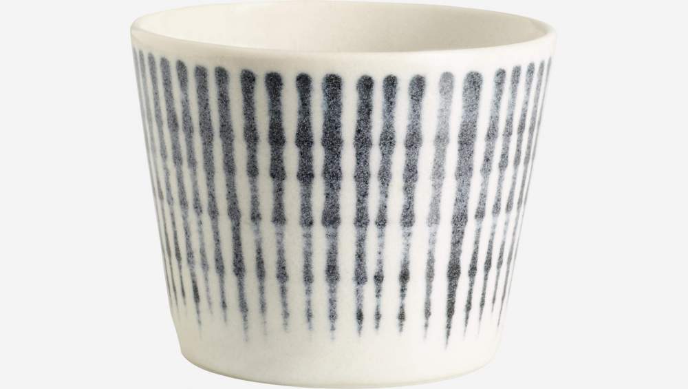 Tasse en porcelaine - Lignes bleues - 180 ml