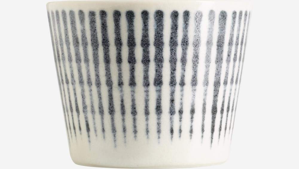 Tasse en porcelaine - Lignes bleues - 180 ml